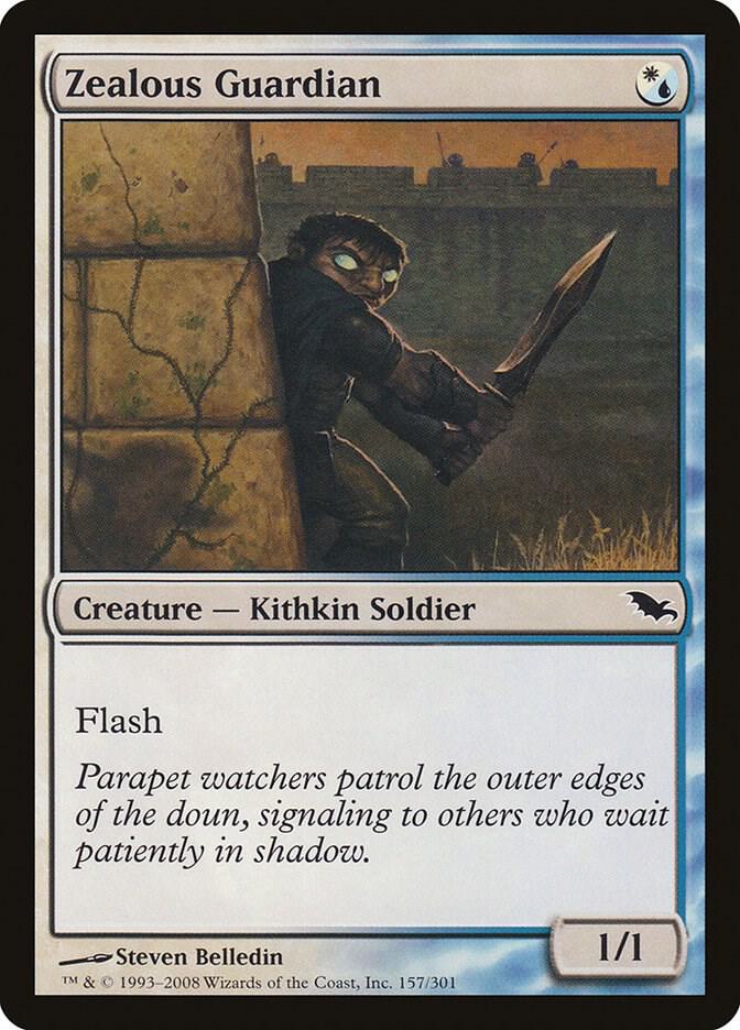 Zealous Guardian 157 card from Shadowmoor