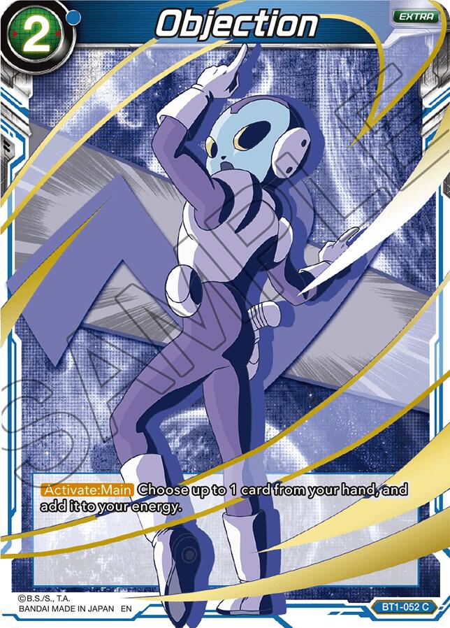Objection (Alternate Art) BT1-052 card from Special Anniversary Set