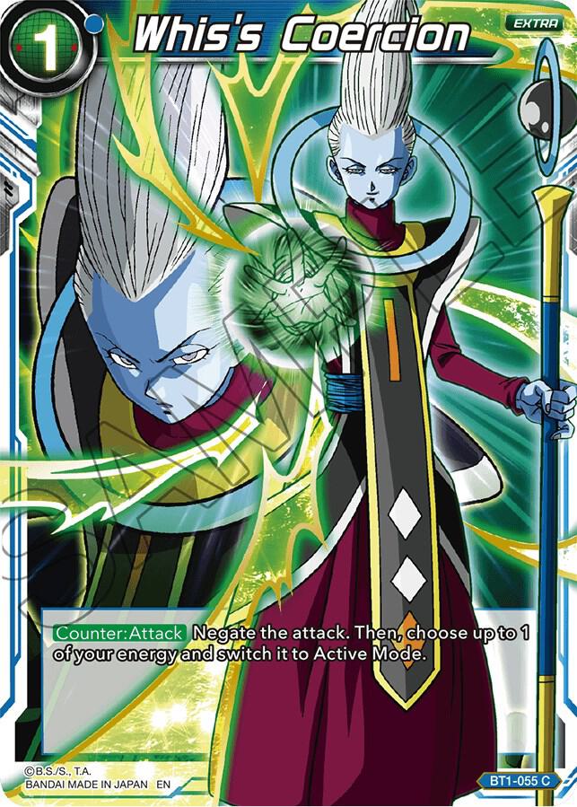 Whis's Coercion (Alternate Art) BT1-055 card from Special Anniversary Set