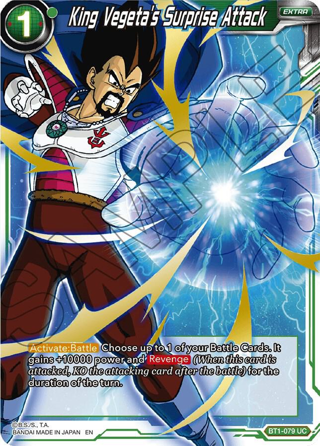 King Vegeta's Surprise Attack (Alternate Art) BT1-079 card from Special Anniversary Set