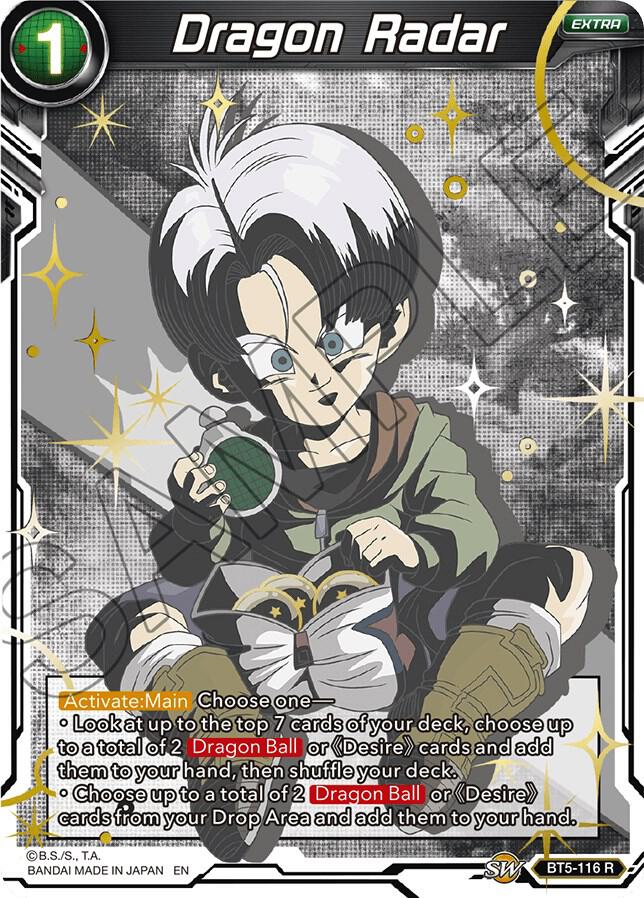 Dragon Radar (Alternate Art) BT5-116 card from Special Anniversary Set