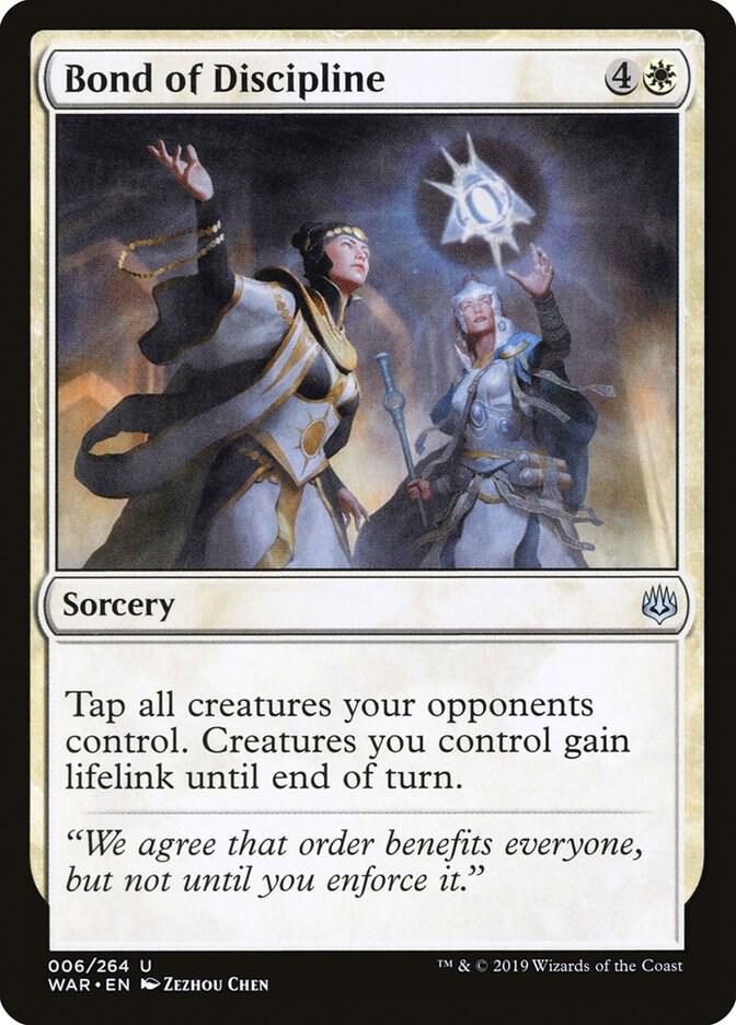 Bond of Discipline 6 card from War of the Spark