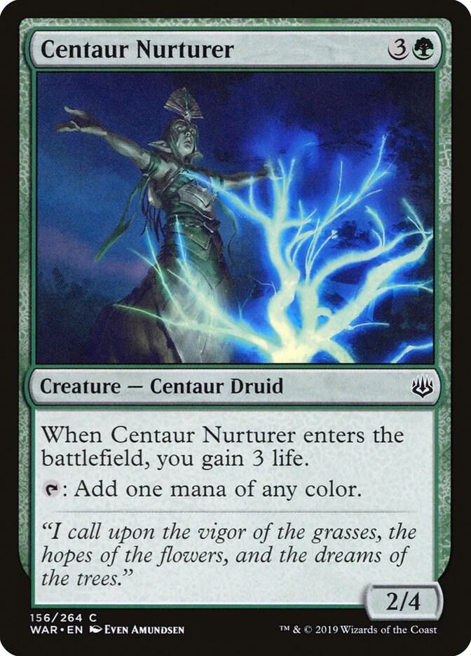 Centaur Nurturer 156 card from War of the Spark