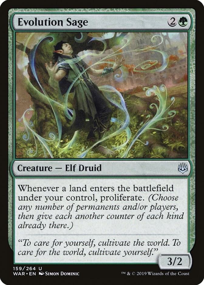 Evolution Sage 159 card from War of the Spark