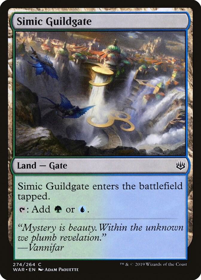 Simic Guildgate 274 card from War of the Spark