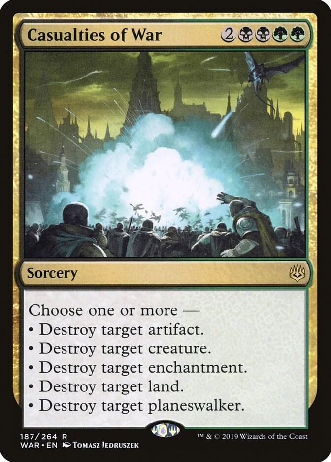 Casualties of War 187 card from War of the Spark