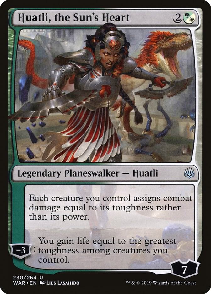 Huatli, the Sun's Heart 230 card from War of the Spark