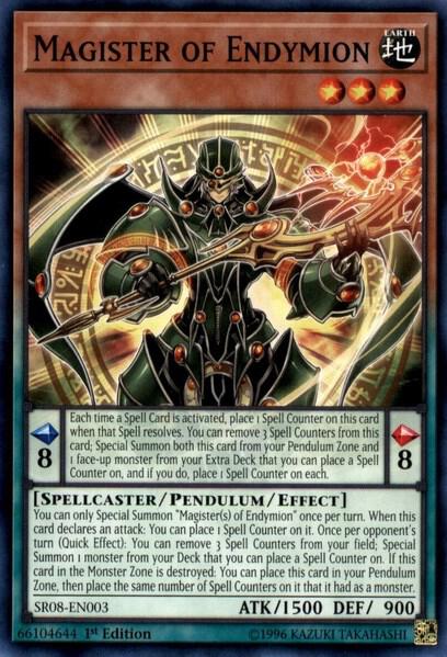Magister of Endymion SR08-EN003 card from Structure Deck: Order of the Spellcasters