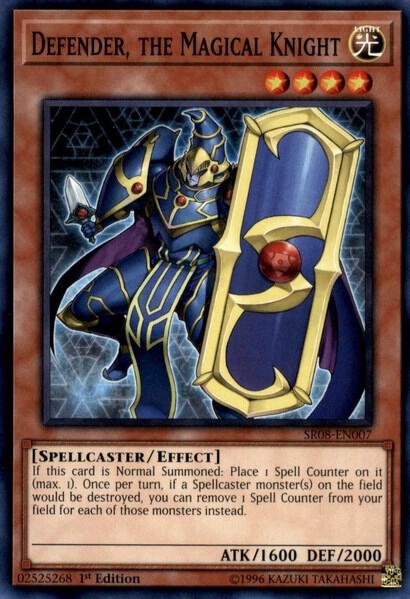 Defender, the Magical Knight SR08-EN007 card from Structure Deck: Order of the Spellcasters