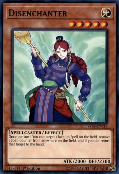 Disenchanter SR08-EN013 card from Structure Deck: Order of the Spellcasters