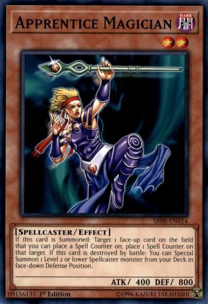 Apprentice Magician SR08-EN014 card from Structure Deck: Order of the Spellcasters