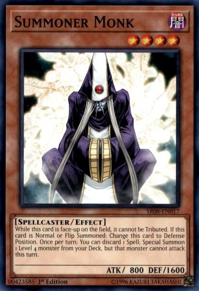 Summoner Monk SR08-EN017 card from Structure Deck: Order of the Spellcasters