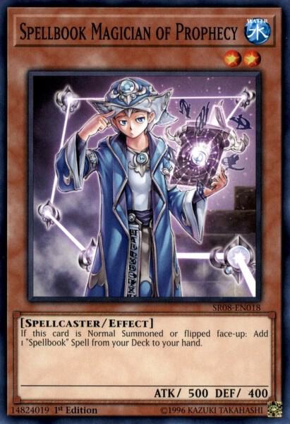 Spellbook Magician of Prophecy SR08-EN018 card from Structure Deck: Order of the Spellcasters