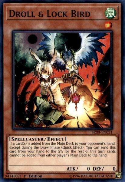 Droll & Lock Bird SR08-EN021 card from Structure Deck: Order of the Spellcasters
