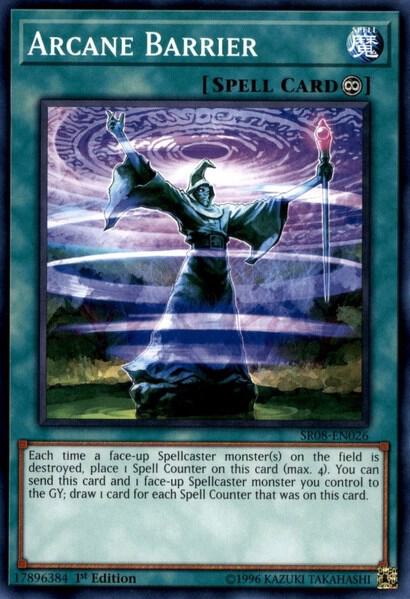 Arcane Barrier SR08-EN026 card from Structure Deck: Order of the Spellcasters