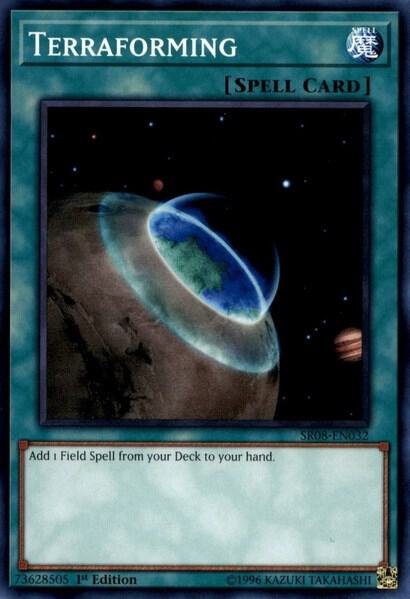 Terraforming SR08-EN032 card from Structure Deck: Order of the Spellcasters