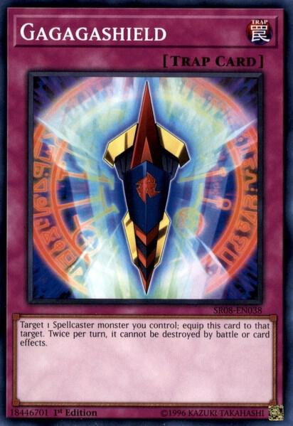Gagagashield SR08-EN038 card from Structure Deck: Order of the Spellcasters