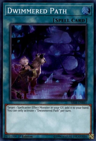 Dwimmered Path SR08-EN041 card from Structure Deck: Order of the Spellcasters