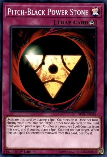 Pitch-Black Power Stone SR08-EN036 card from Structure Deck: Order of the Spellcasters