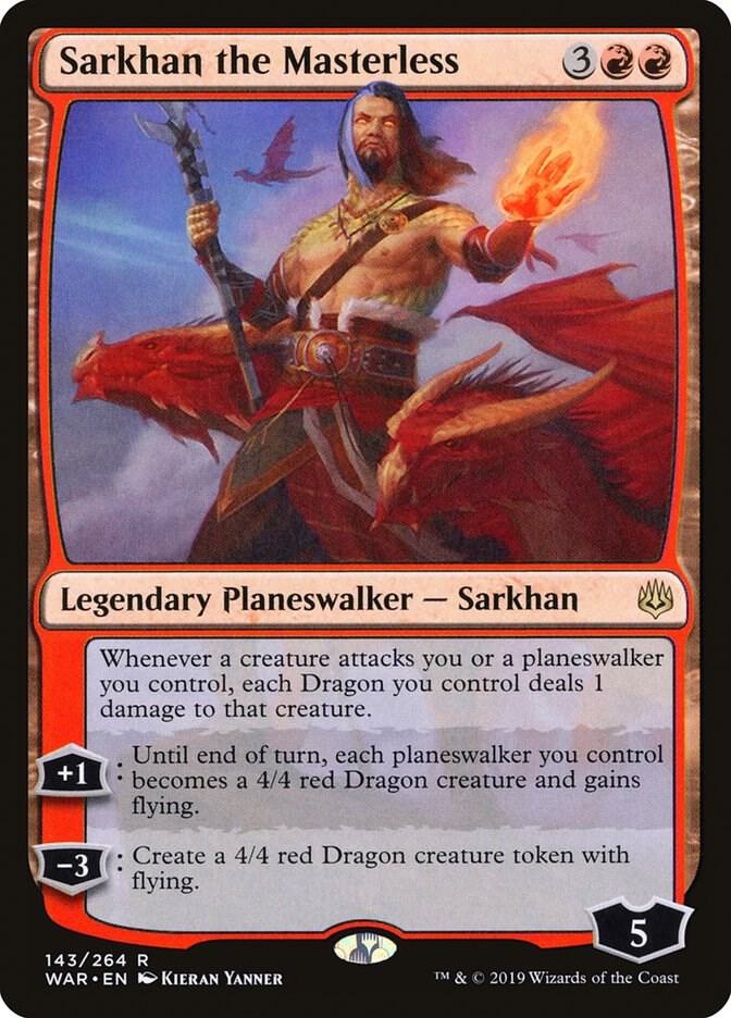 Sarkhan the Masterless 143 card from War of the Spark