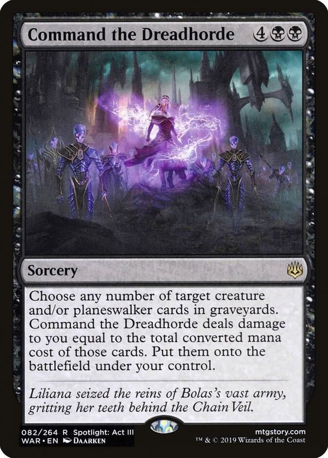 Command the Dreadhorde 82 card from War of the Spark