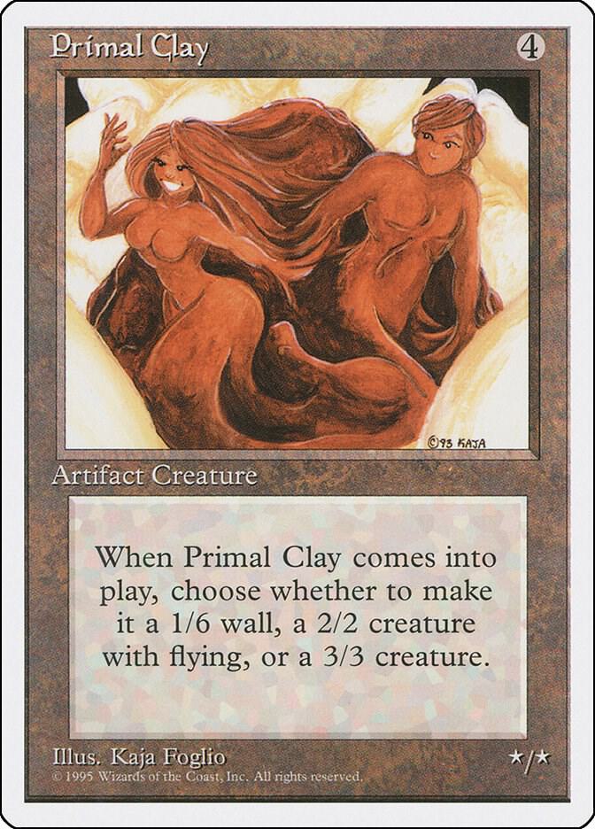Primal Clay card from Fourth Edition