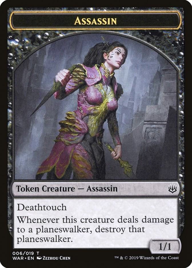 Assassin Token 6 card from War of the Spark