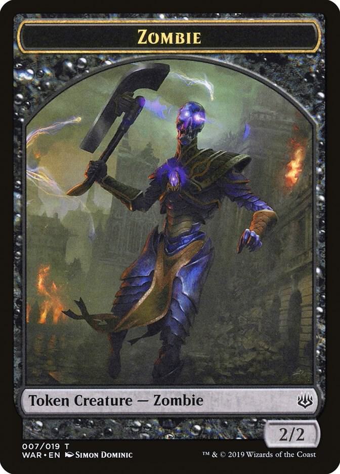 Zombie Token 7 card from War of the Spark
