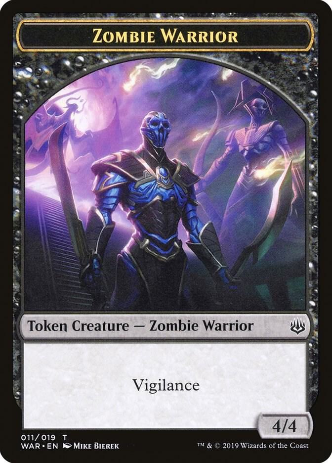 Zombie Warrior Token 11 card from War of the Spark