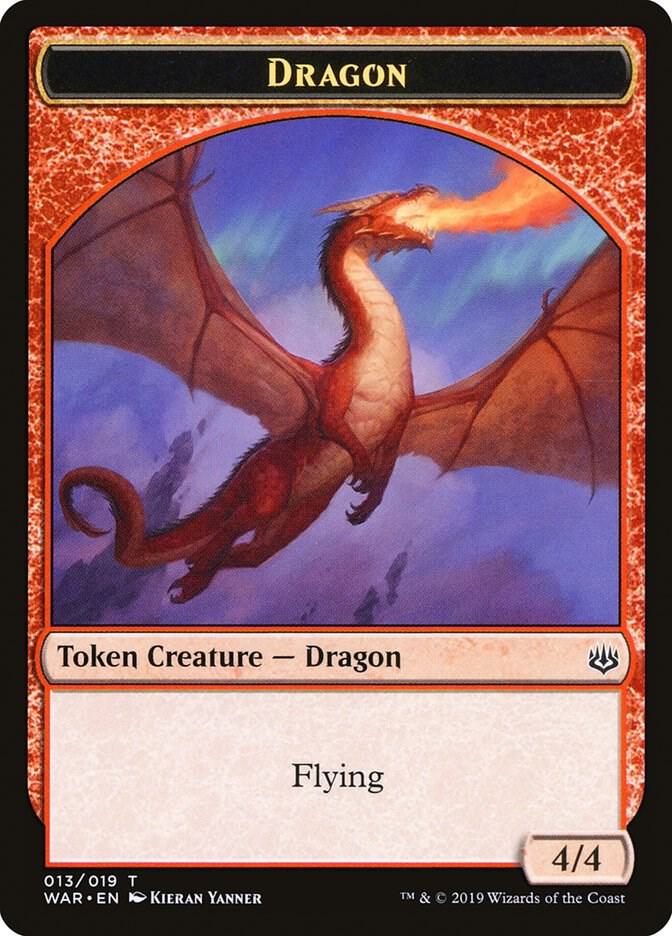 Dragon Token 13 card from War of the Spark