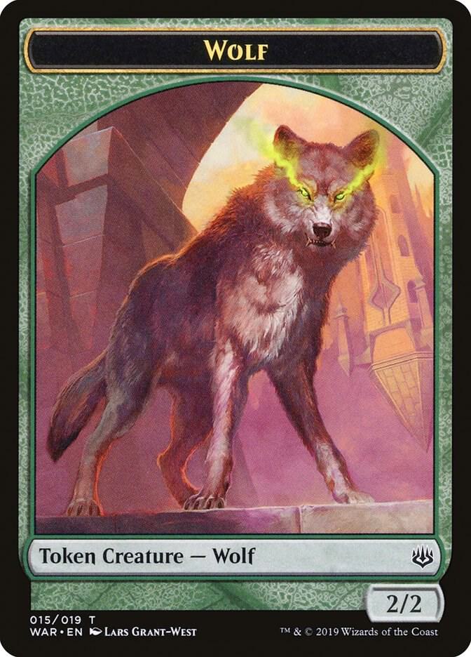 Wolf Token 15 card from War of the Spark