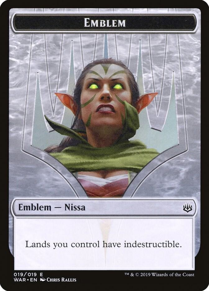 Emblem - Nissa, Who Shakes the World 19 card from War of the Spark