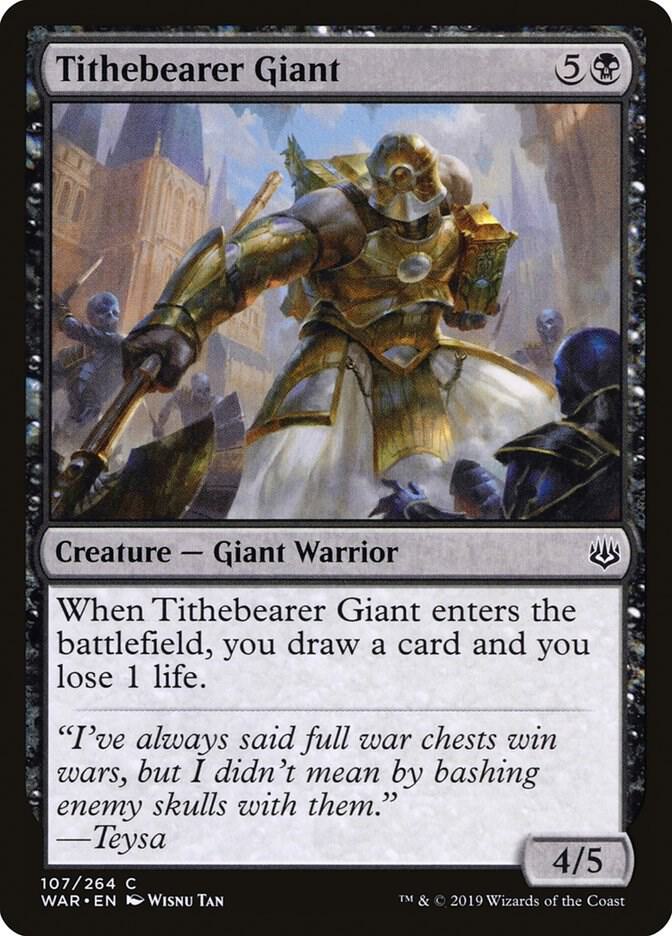 Tithebearer Giant 107 card from War of the Spark