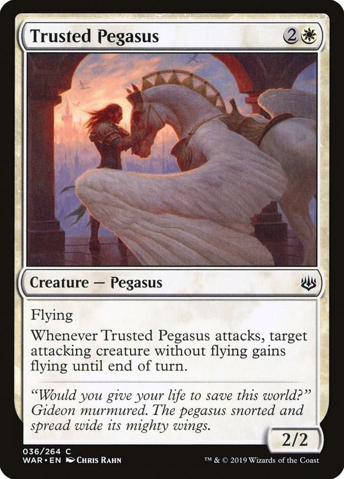 Trusted Pegasus 36 card from War of the Spark