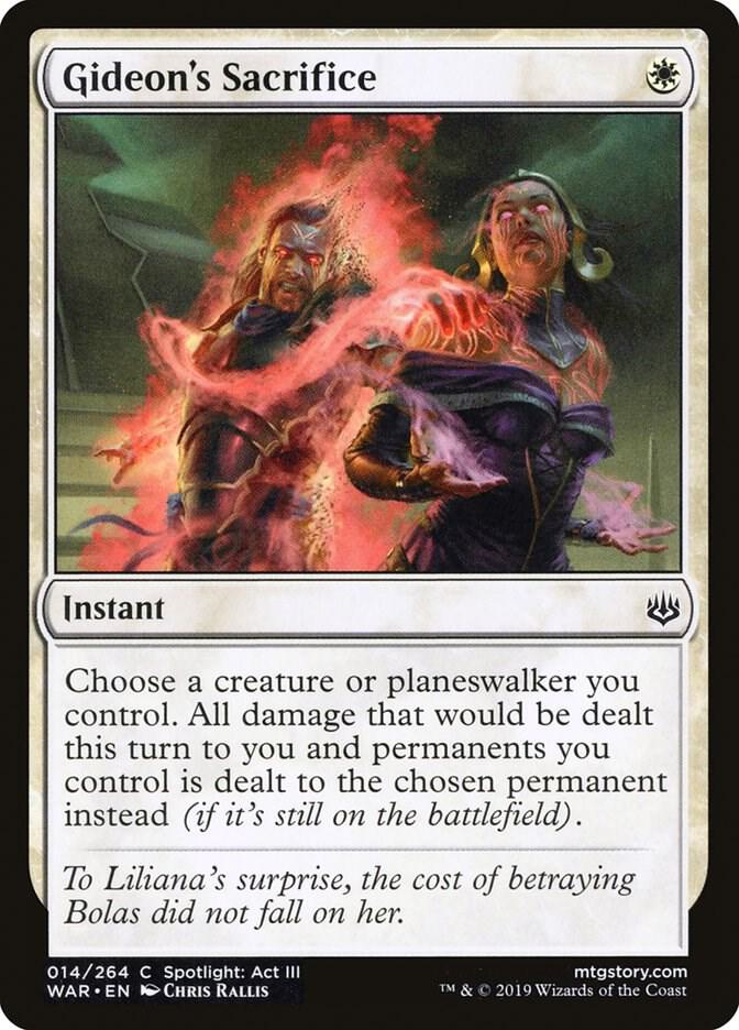 Gideon's Sacrifice 14 card from War of the Spark