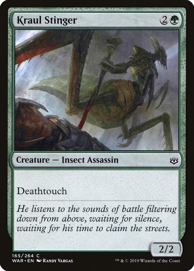 Kraul Stinger 165 card from War of the Spark