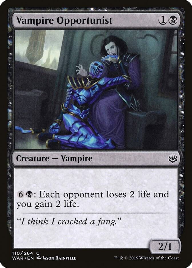 Vampire Opportunist 110 card from War of the Spark