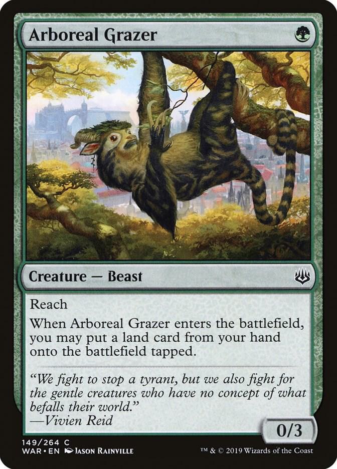 Arboreal Grazer 149 card from War of the Spark
