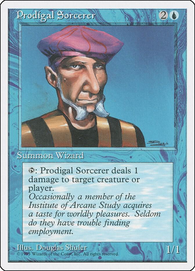 Prodigal Sorcerer card from Fourth Edition