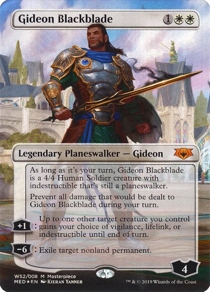 Gideon Blackblade WS2 card from Mythic Edition: War of the Spark