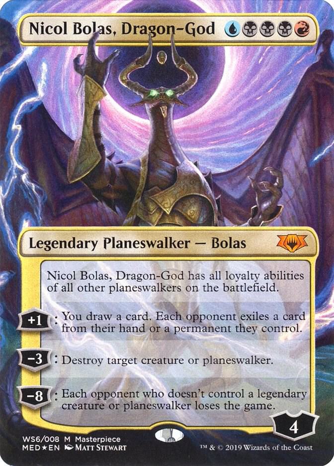 Nicol Bolas, Dragon-God WS6 card from Mythic Edition: War of the Spark