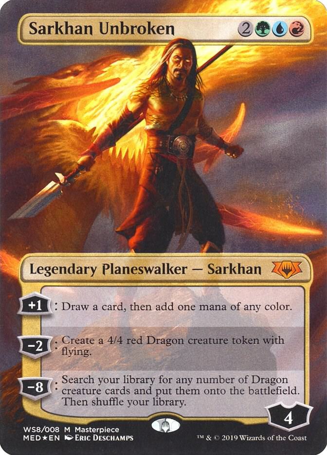 Sarkhan Unbroken WS8 card from Mythic Edition: War of the Spark