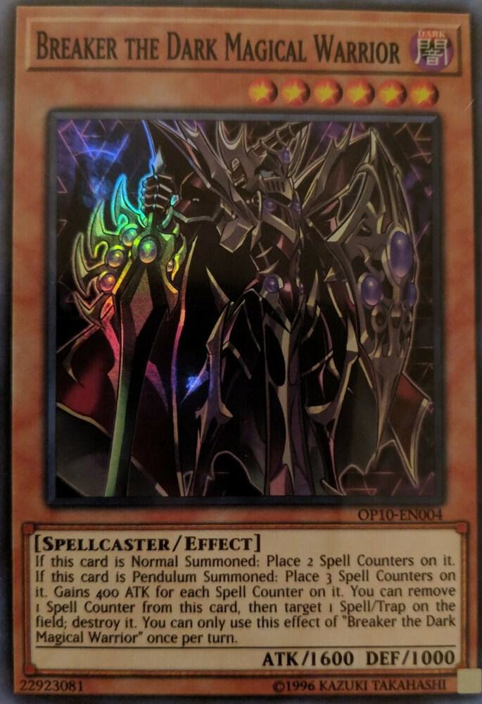 Breaker the Dark Magical Warrior OP10-EN004 card from OTS Tournament Pack 10