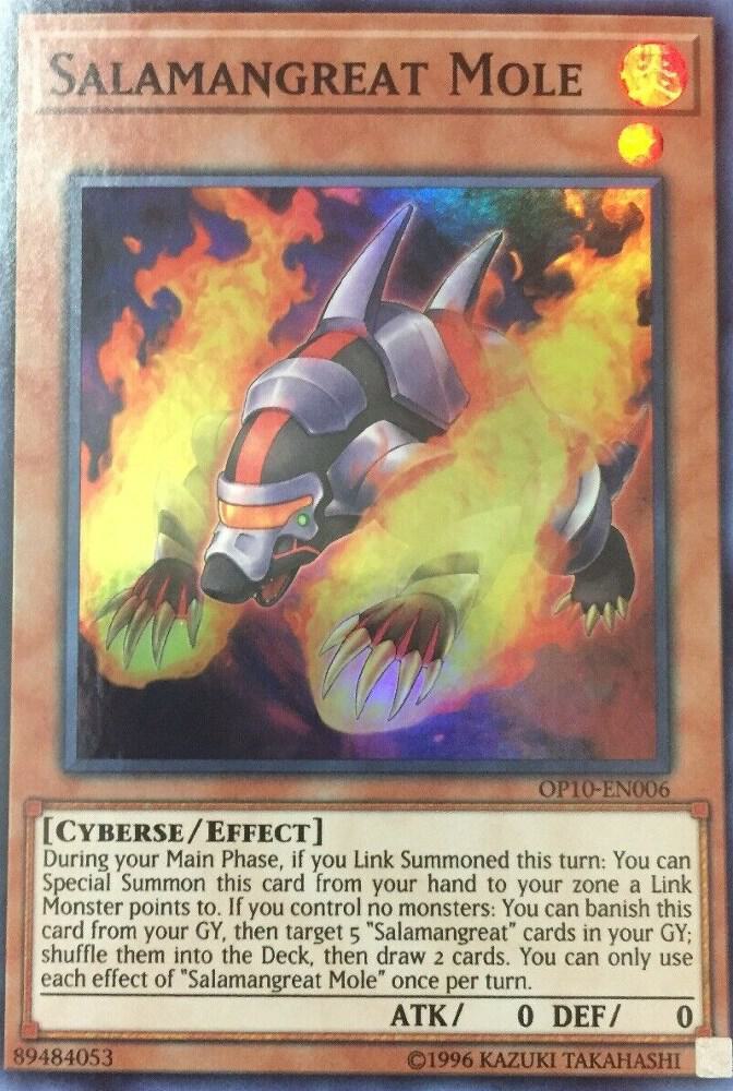 Salamangreat Mole OP10-EN006 card from OTS Tournament Pack 10