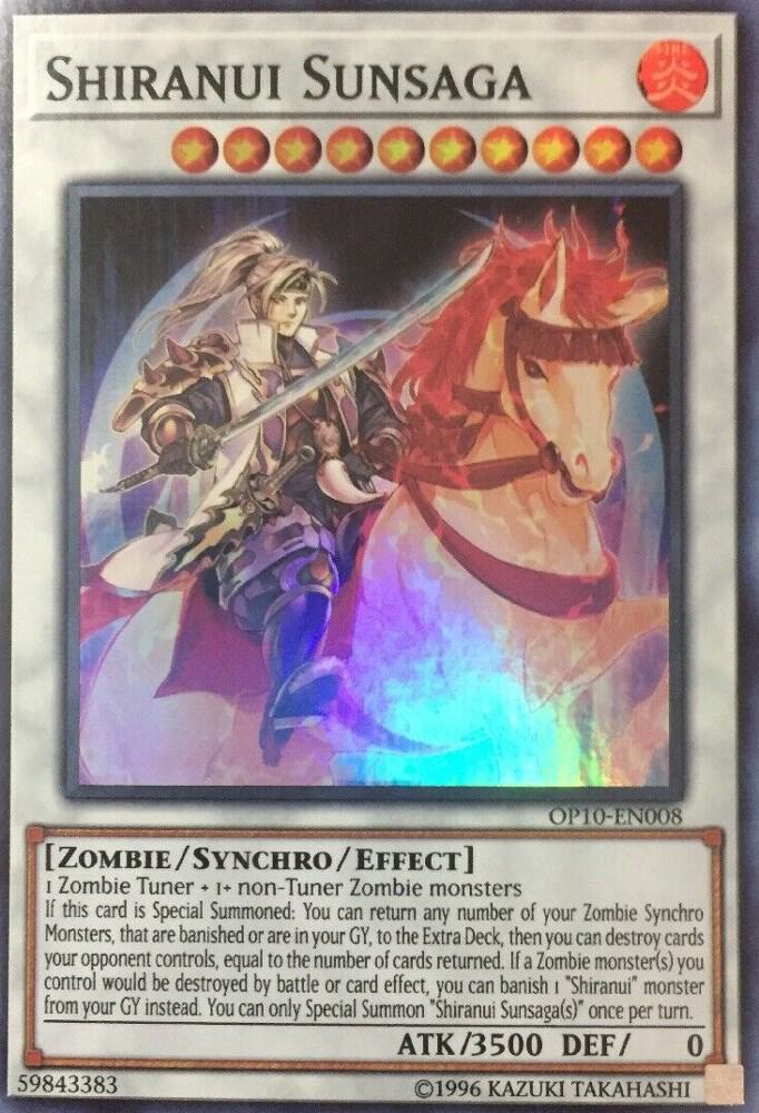 Shiranui Sunsaga OP10-EN008 card from OTS Tournament Pack 10