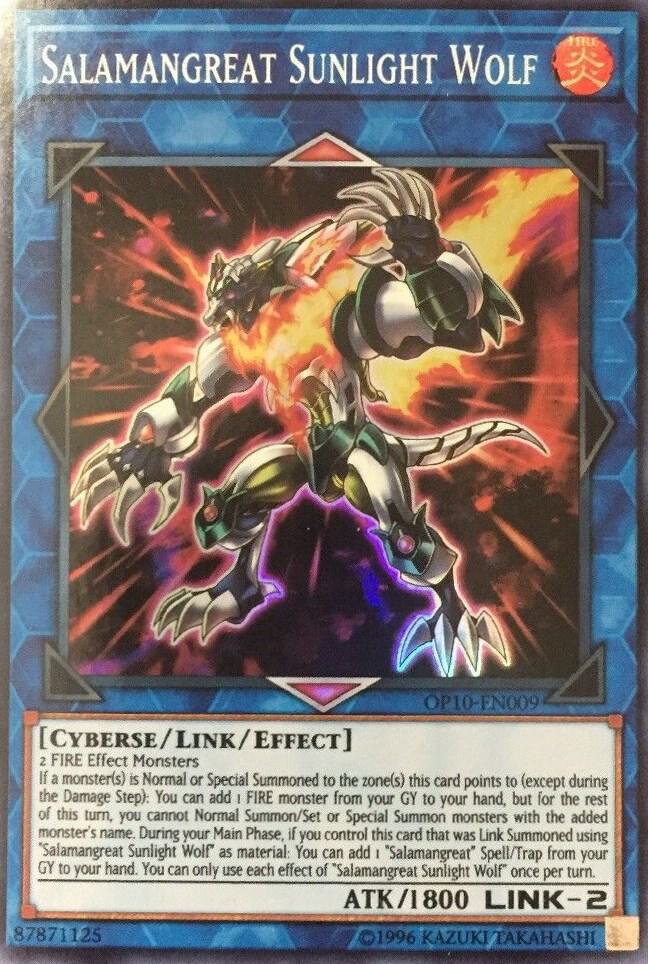 Salamangreat Sunlight Wolf OP10-EN009 card from OTS Tournament Pack 10