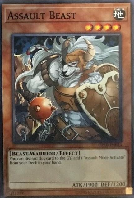 Assault Beast OP10-EN014 card from OTS Tournament Pack 10