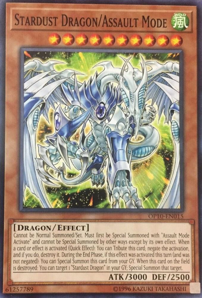 Stardust Dragon/Assault Mode OP10-EN015 card from OTS Tournament Pack 10