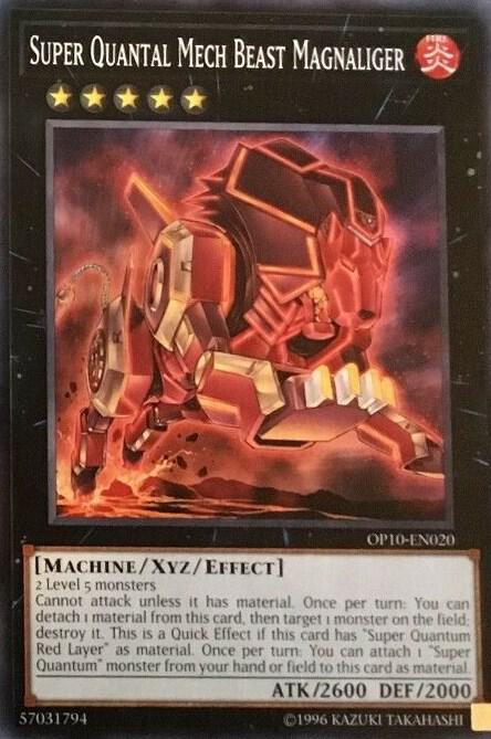 Super Quantal Mech Beast Magnaliger OP10-EN020 card from OTS Tournament Pack 10