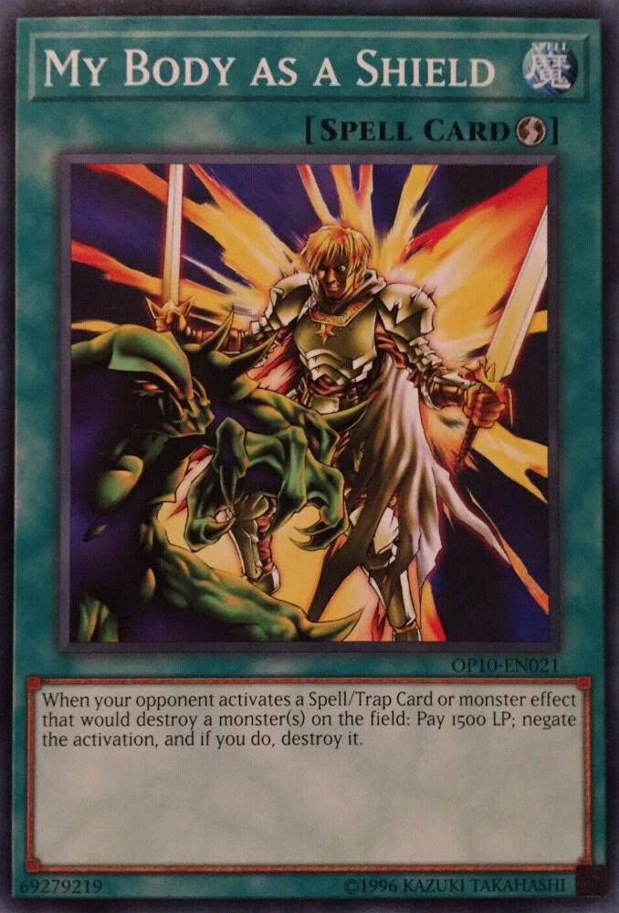 My Body as a Shield OP10-EN021 card from OTS Tournament Pack 10